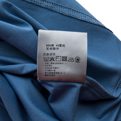 【18秋冬新款】VERRI/VERRI植絨工藝圖案,栩栩生動(dòng),圖案效果飽滿(mǎn)的藍(lán)色棉質(zhì)圓領(lǐng)修身款長(zhǎng)袖T恤-男士長(zhǎng)袖T恤